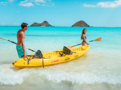 Chinaman's Hat Kayak Rental at Kualoa Beach Park & Snorkeling