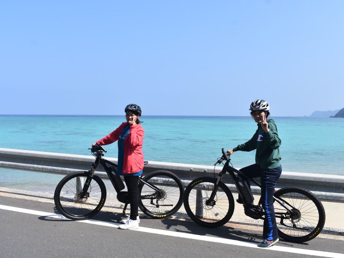 E-バイクツアー 向かう先は大浜海浜公園！奄美大島の風を感じ、電動