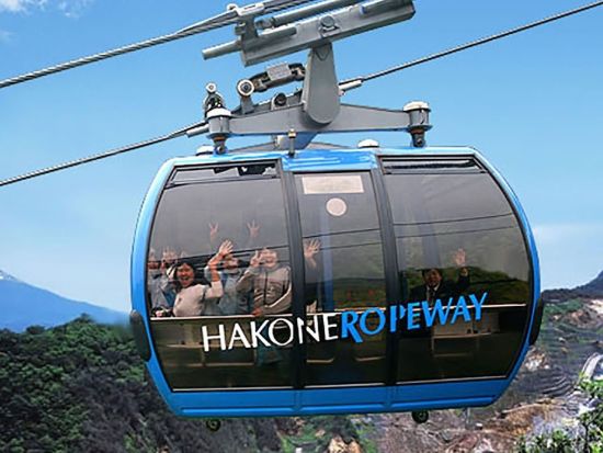 東京発日帰りバスツアー 箱根ロープウェイ＆芦ノ湖海賊船！大涌谷と御殿場アウトレット or 温泉で癒しの時間＜英語・中国語ガイド＞