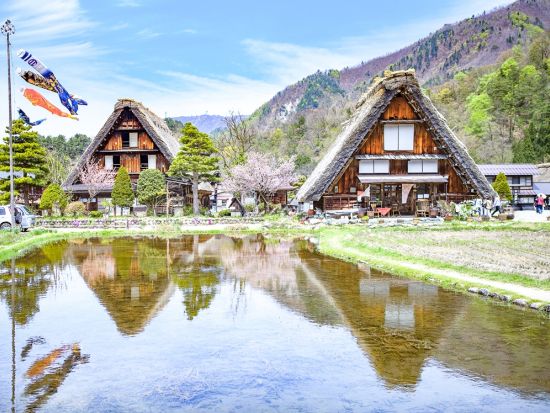 【直前予約OK】2つの世界遺産めぐり 白川郷＋五箇山相倉を巡る観光バスツアー 白川郷合掌集落が見渡せる天守閣展望台＜自由昼食／毎日運行／高山市内発着＞即予約確定