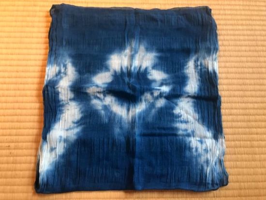 友禅染体験 柔らか素材の綿100％生地で藍染バンダナ作り！はじめての染色体験にもおすすめ♪＜約1時間／常総市＞