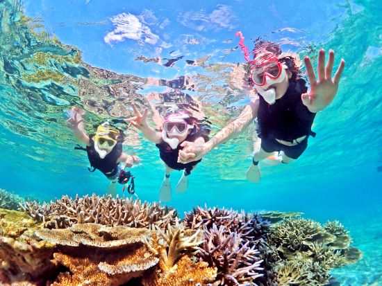 【八重干瀬】シュノーケリングツアー 大自然を体感し非日常の感動体験を！2～3ポイントを巡る満喫プラン スタッフによる写真&ドローン撮影！水中カメラ無料レンタル付