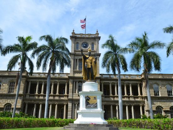 オアフ島半日観光シャトル　この木なんの木＋ハワイ出雲大社＋カメハメハ大王像＋イオラニ宮殿　11月より訪問スポット2カ所追加！＜日本語または英語ドライバー＞