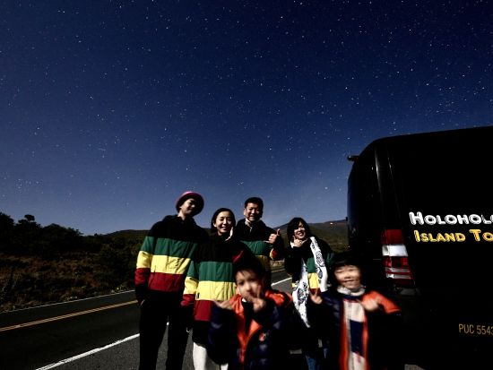 ハプナビーチ・サンセット＆マウナケア星空観測ツアー ＜日本語ドライバーガイド＞