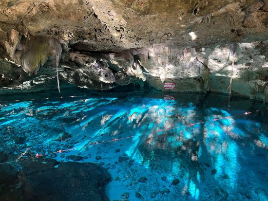 セノーテドスオホス＋選べる厳選セノーテ シュノーケリングツアー＜1日／混載／日本語ガイド／少人数制／入場料込／プラヤデルカルメン観光プランあり／カンクン発＞