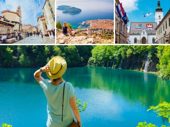 バスでめぐる！ドブロブニク>スプリット>プリトヴィッツェ>ザグレブ 5泊6日 周遊パッケージ＜空港往復送迎付／ドブロブニク発・ザグレブ着＞