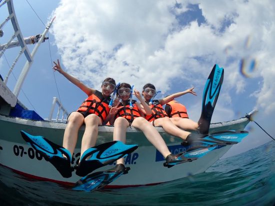 アイランドホッピング人気の3島巡り パンダノン島上陸！ヒルトゥガン島＆ナルスアン島の海洋保護区でシュノーケル＜日本語ガイド／BBQランチ＞