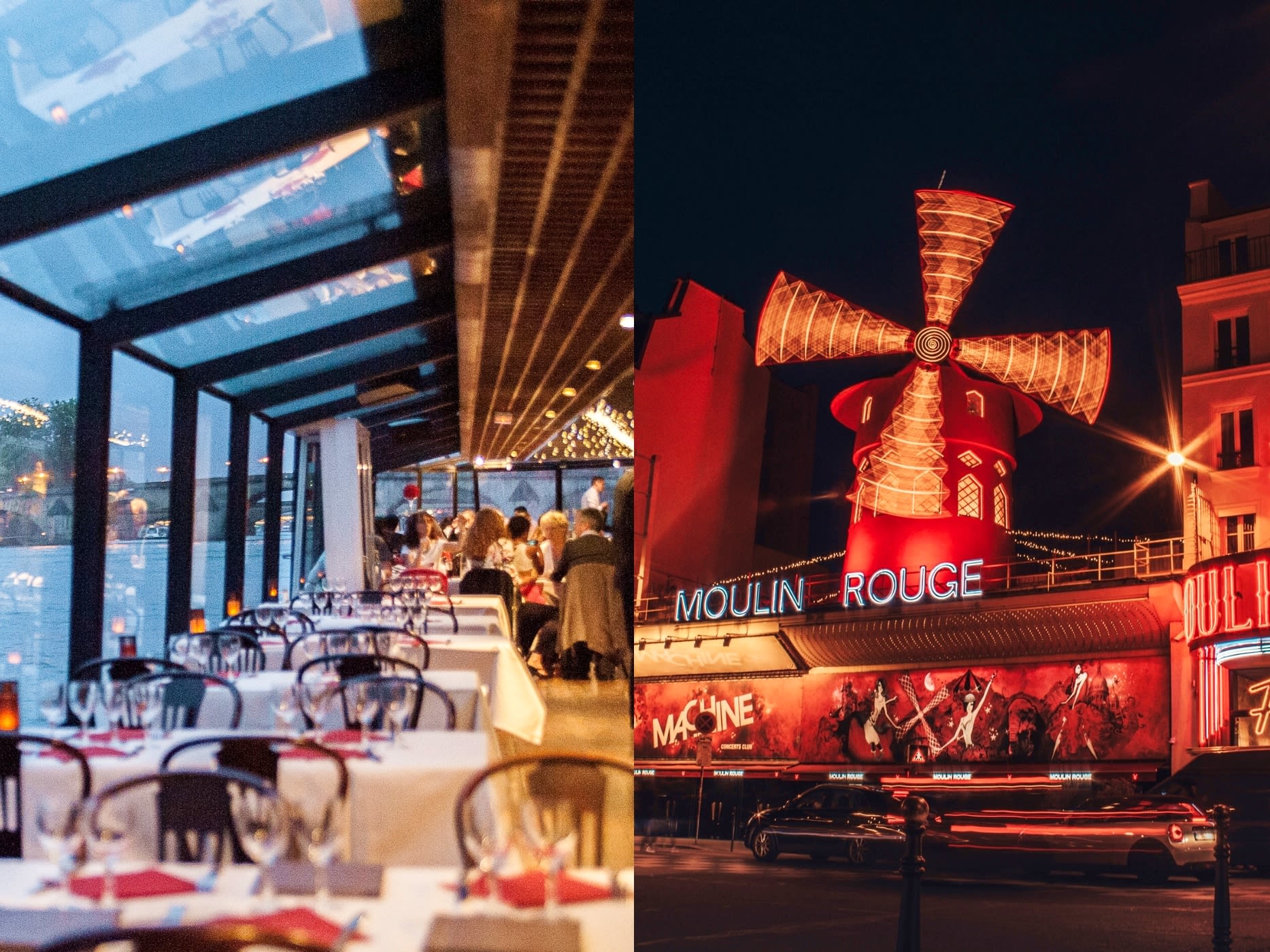 セーヌ川ディナークルーズ＋エッフェル塔（第2展望台）＋ムーラン・ルージュ（Moulin  Rouge）＜18:45発／3コースディナー／ソルフェリーノ河川港集合＞ | フランス（パリ）旅行の観光・オプショナルツアー予約  VELTRA（ベルトラ）