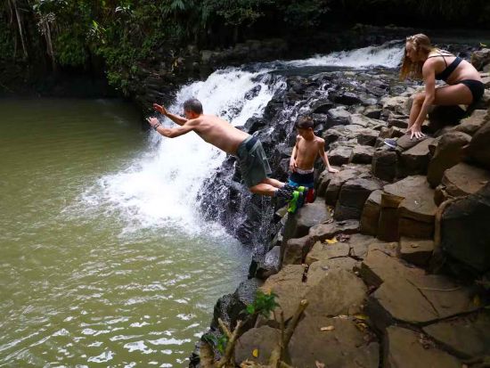 マウイ島ハイキングツアー　手つかずの自然が残る「天国の地」ハナの熱帯雨林＆緑に囲まれた滝つぼ ＜昼食付き／英語ガイド＞