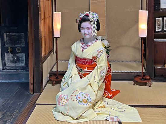 舞妓さんの踊り＋お話＋写真撮影＋町家見学が愉しめる 登録有形文化財  