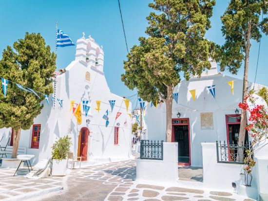 エーゲ海の島巡り　サントリーニ島＆パロス島＆ミコノス島7日間＜4月～9月／6泊7日／朝食付／1名様から予約可／アテネ発＞