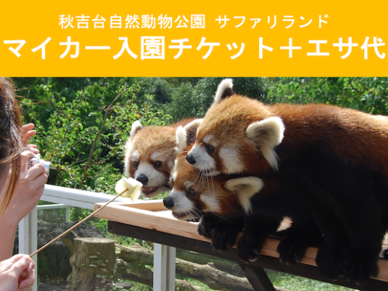 秋吉台自然動物公園 サファリランド 前売り入場チケット
