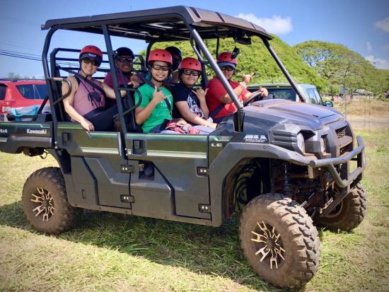 四輪バギー体験（2時間半）　泥だらけになって楽しむ約32㎞のプライベートトレイル　ノースショアの大自然を望むビュースポット立ち寄りあり＜2時間半／午前・午後＞
