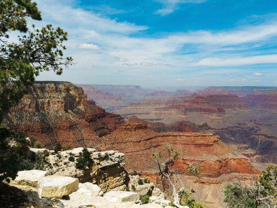 グランドキャニオン・サウスリム探索ツアー　小型飛行機＆ハマー利用 ＜昼食付き／日本語オーディオガイド／英語ドライバーガイド＞