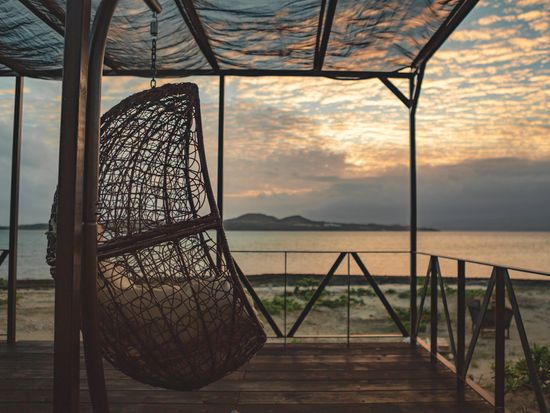 テラスと夕暮れ1