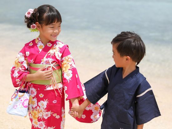 浴衣レンタル＋ロケーション撮影プラン　プロのカメラマンが同行！人気スポットで浴衣姿を撮影＜タモン中心部から車で約5分＞