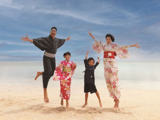 浴衣レンタル＋ロケーション撮影プラン　プロのカメラマンが同行！人気スポットで浴衣姿を撮影＜タモン中心部から車で約5分＞