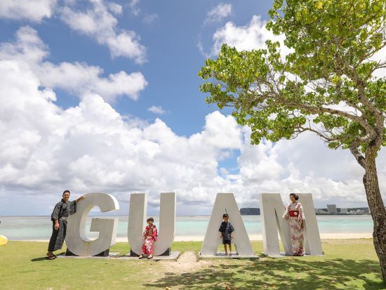 浴衣レンタル＋ロケーション撮影プラン　プロのカメラマンが同行！人気スポットで浴衣姿を撮影＜タモン中心部から車で約5分＞