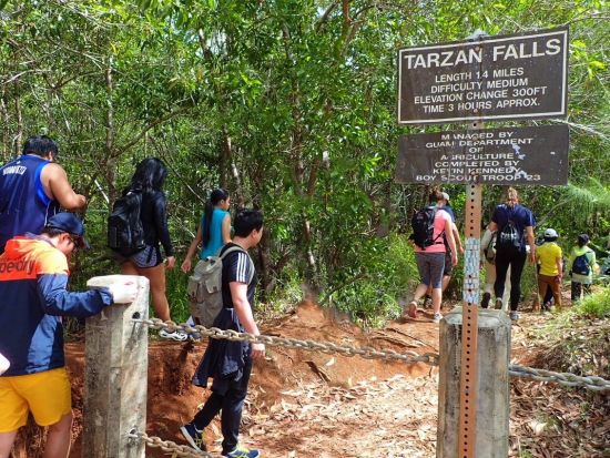 グアムの名滝ターザン・フォールズを目指す　7歳から参加OK！ケン芳賀のグアム秘境探検トレッキング＜午前／少人数／公認日本語ガイド／送迎付き／貸切プランあり＞