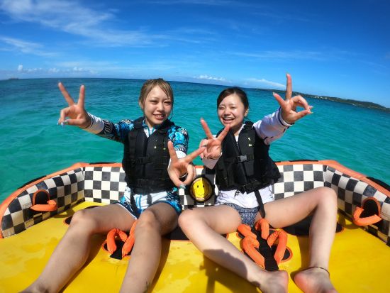 貸切マリンスポーツ5種遊び放題　穴場のプライベートビーチで海遊びを満喫！2時間or4時間プランから選択可能　＜4歳からOK／沖縄本島北部＞