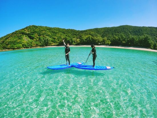 【予約ごとの貸切】加計呂麻島SUP＆シュノーケリング体験ツアー　＜1～3名／1日・半日／生間港発着＞ by カケロマアイランドリトリート ハレハレ