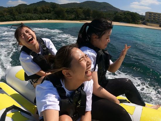 貸切マリンスポーツ5種遊び放題　穴場のプライベートビーチで海遊びを満喫！2時間or4時間プランから選択可能　＜4歳からOK／沖縄本島北部＞
