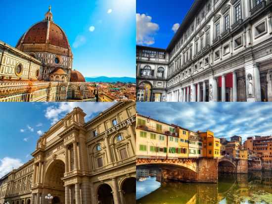 フィレンツェ市内観光＋ウフィツィ美術館入場 プライベートツアー＜午前・午後／日本語ガイド＞