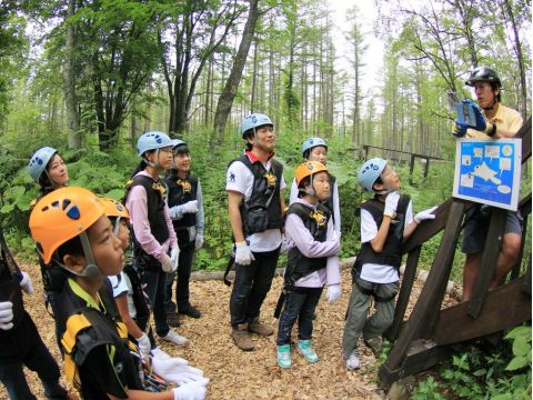 エアトリップ　空飛ぶ自然散策！森の動物たちのようにひゅーっと森の中を飛んでみよう！＜5～10月／小学4年生以上／鹿追自然ランド＞by然別湖ネイチャーセンター