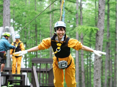 エアトリップ　空飛ぶ自然散策！森の動物たちのようにひゅーっと森の中を飛んでみよう！＜5～10月／小学4年生以上／鹿追自然ランド＞by然別湖ネイチャーセンター