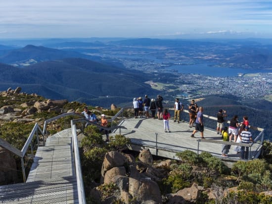 View from summit of Mt Wellington