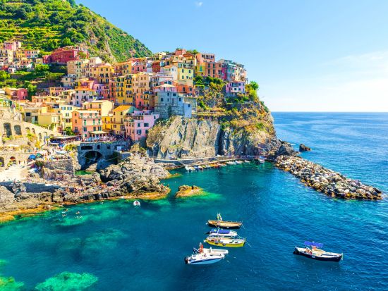 列車で行くカラフルな世界遺産チンクエ・テッレ1日観光 ＜4～12月／日本語アシスタント／フィレンツェ発＞