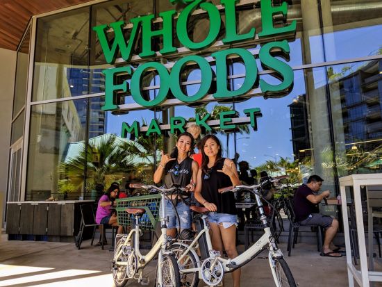 ワイキキ電動自転車ツアー　ダイアモンドヘッド＋カハラホテル＋カハラモール＋カピオラニ公園　土曜日はKCCファーマーズマーケットも！＜3時間半／日本語ガイド＞