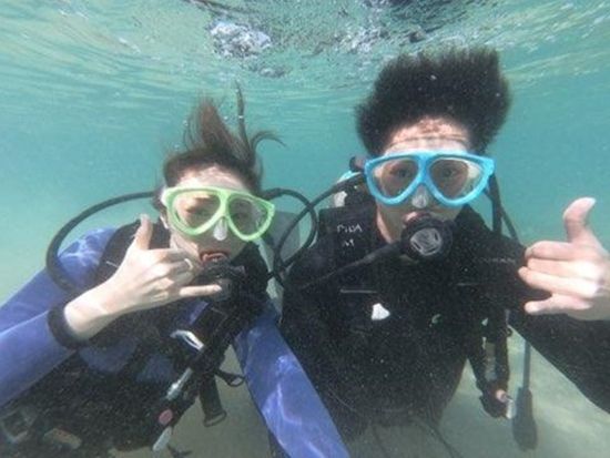 体験ダイビング　アラモアナのマジックアイランドで2ダイブ！ビーチからのエントリーで初心者におすすめ　GoProレンタル付きプランあり＜ビーチ／2ダイブ＞