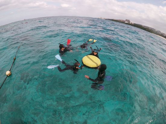 青の洞窟シュノーケル 潜水士＆有資格者が丁寧にご案内！安全に楽しく沖縄の海を満喫＜写真撮影無料／5歳～60歳まで参加可能／グリーン・フィンズ認定店／恩納村発＞
