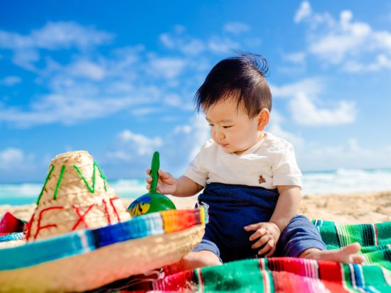 【ファミリー】カジュアルフォトセッション カリブ海を背景にプロによる写真撮影 ＜日本語サポート／送迎付き／ビデオ撮影プランあり＞