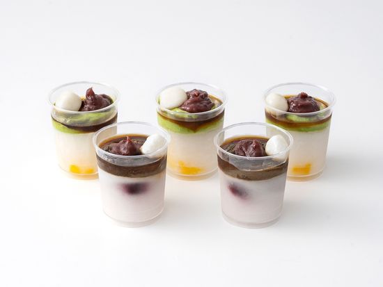 HFQ-01Aホシフルーツ黒蜜で食べるクリームあんみつ５個 (1)