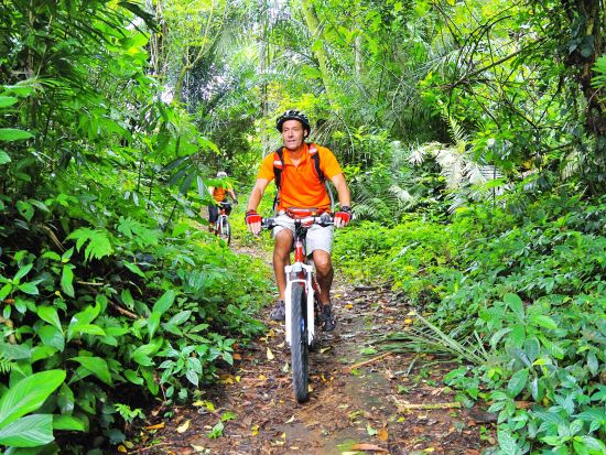バトゥール サイクリングツアー　バトゥール山や現地の村をめぐる ＜インドネシア料理のビュッフェランチ＆モーニングティー付き／英語ガイド＞