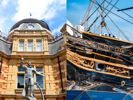 グリニッジ天文台＋カティーサーク号 1日パス事前予約　グリニッジ王立博物館2施設にお得に入場！＜英語ガイドアプリ有＞