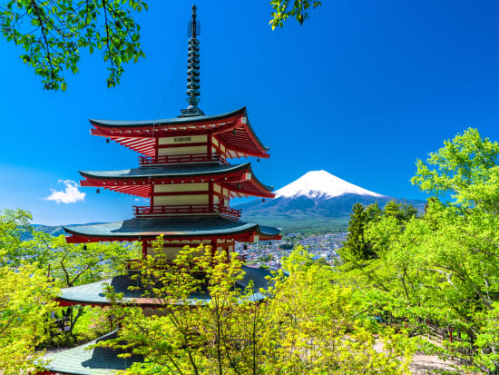 Japan_Yamanashi_Chureito Pagoda_pixta_78255874_M