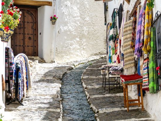 アンダルシアとアルプハラの白い村巡り！フリヒリアナ＋カピレイラ＋パンパネイラ 1日観光プライベートツアー＜マラガ発グラナダ着＞