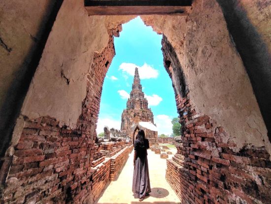 アユタヤフォトジェニック観光ツアー　アユタヤ名物トゥクトゥク乗車体験＆人気お洒落ホテルランチ＆遺跡を眺めるカフェ付き ＜1日／日本語ガイド／ランチ／送迎＞