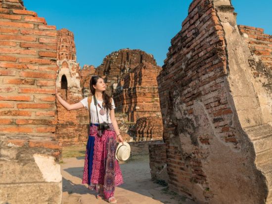 アユタヤフォトジェニック観光ツアー　アユタヤ名物トゥクトゥク乗車体験＆人気お洒落ホテルランチ＆遺跡を眺めるカフェ付き ＜1日／日本語ガイド／ランチ／送迎＞