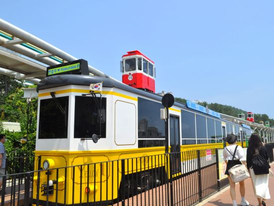 釜山市内半日観光ツアー　今話題の海辺エコ列車に乗車！海東龍宮寺＋海雲台ブルーラインパーク　 スカイカプセル乗車付きプランあり＜半日／日本語ガイド＞