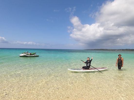 貸切マリンアクティビティ3時間遊び放題 「マリンスポーツ＋SUP＆カヤック or テントサウナ」or「フライボード＋ホバーボード」＜貸切／本島中部 宜野湾市＞