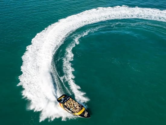 ジェットボート体験　体感速度 時速80kmのハイスピード大人気アトラクション！＜アクアダック付きなど選べるプランあり／ゴールドコースト＞