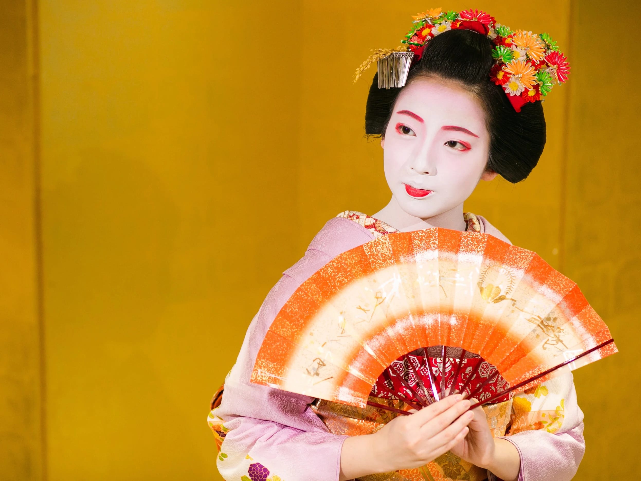 Maiko Dance with Dinner & Kyoto Night View Tour by KYOTO Sightseeing“OKOSHI”Bus