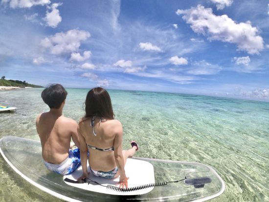 クリアSUP体験＋青の洞窟シュノーケリング　高確率でウミガメに遭遇！写真無料プレゼント♪ ドローンオプションあり！＜1日／市街地送迎可＞by マーレ石垣島