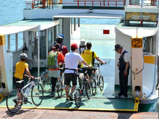 しまなみE-BIKE らく旅パス　電動自転車でのサイクリング＆クルージングでしまなみ海道の絶景を満喫！＜日帰り／尾道発着＞