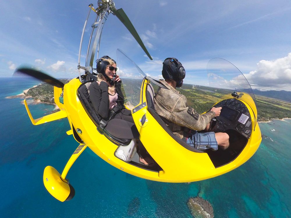 Hawaii Private Gyroplane Flight from North Shore Oahu Skyland Air