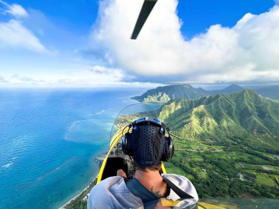 ジャイロプレーン遊覧飛行　人気の小型飛行機に乗って、パイロットと1対1のプライベートフライト！＜フライト30分／英語パイロット＞by Skyland Air